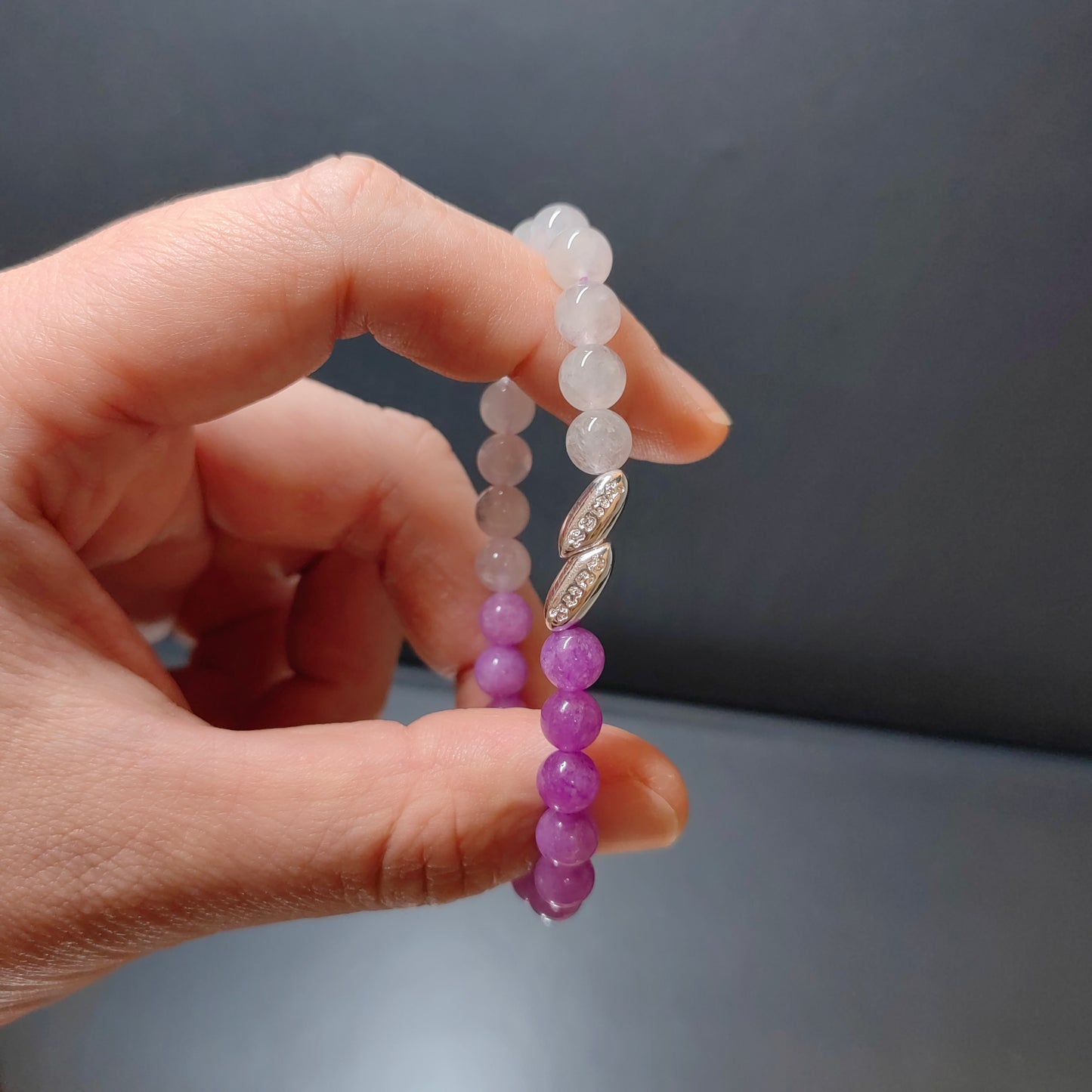 spiritual bracelet amethyst crystal for dream realization & positive energy