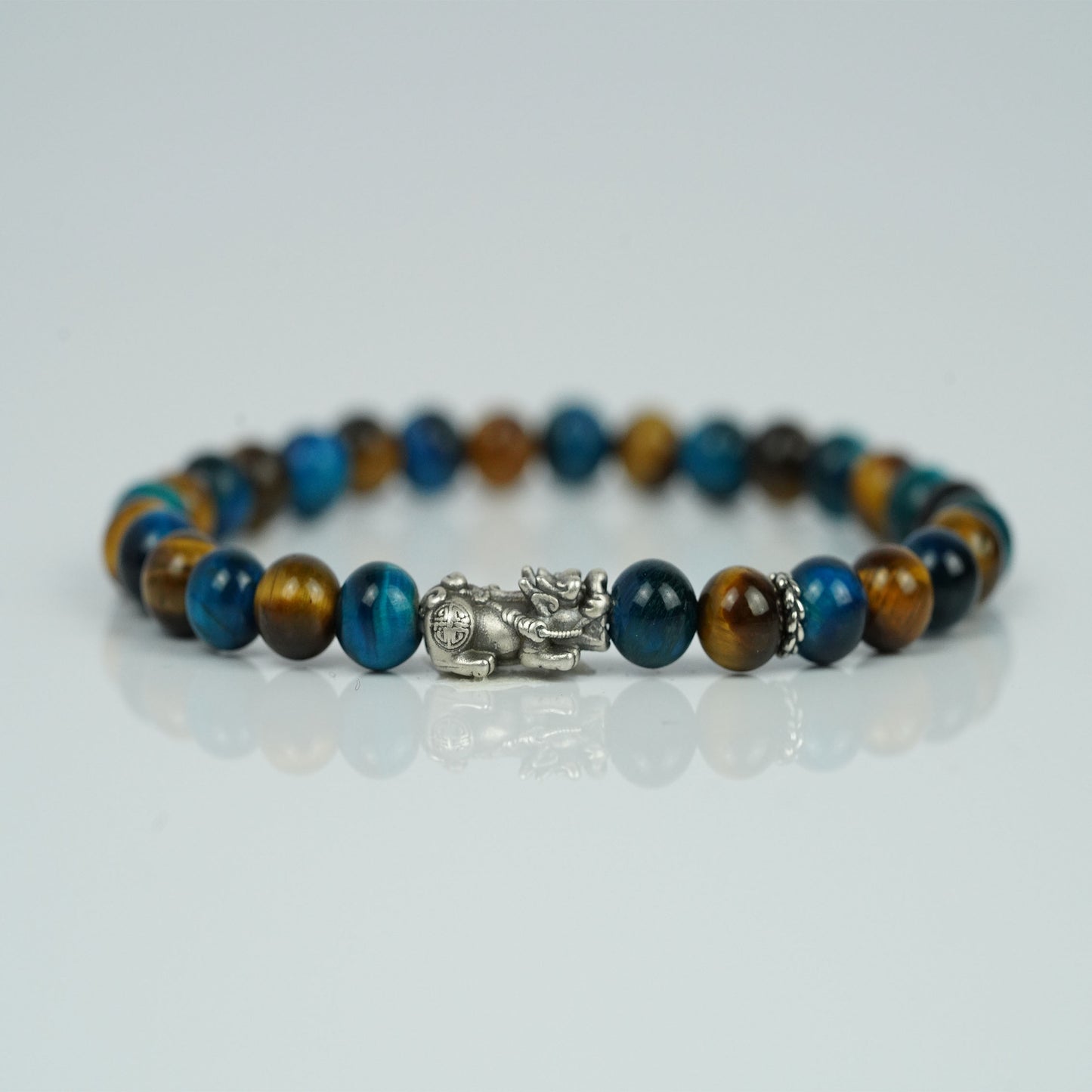 luxury tiger eye pixiu bracelet guardian charm for success