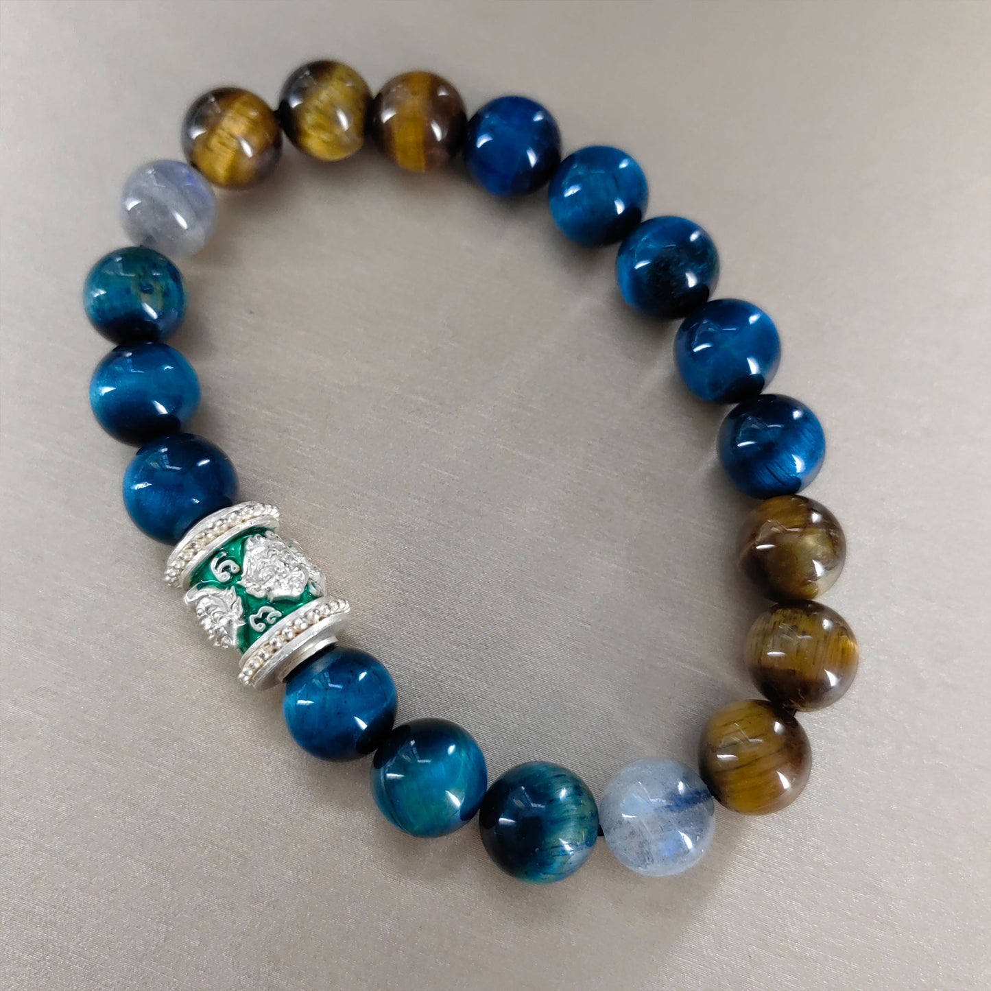 enameled brass charm for spiritual protection & inner strength
