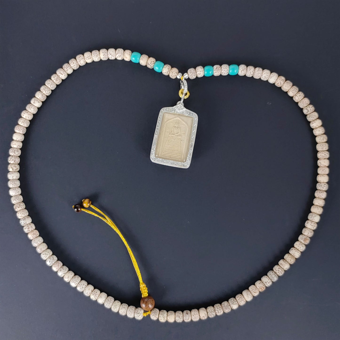 lotus blessing pendant necklace - ancient buddhist symbol jewelry for harmony & energy cleansing (limited to 18 pieces)