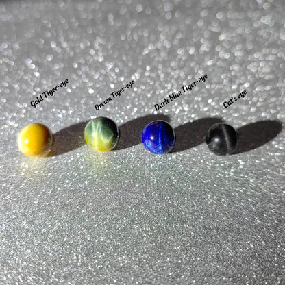 Pulsera energética de ojo de tigre que equilibra los chakras, de latón esmaltado y diseño de múltiples piedras preciosas para mayor coraje y vitalidad