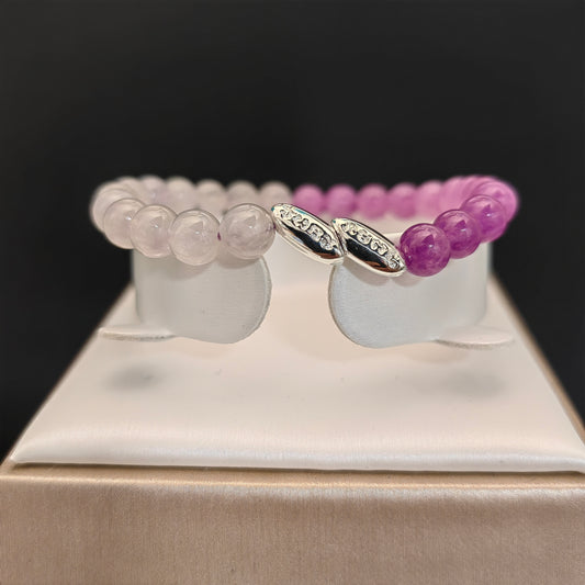 Pulsera espiritual de cristal de amatista para la realización de sueños y energía positiva