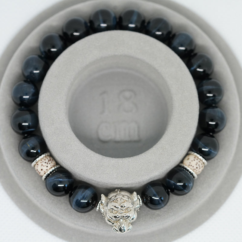 pulsera de poder bodhi con ojo de águila: amuleto de coraje y éxito para hombres y mujeres