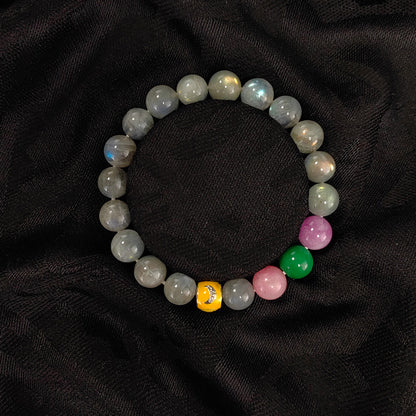 Natural Gray Moonstone Energy Crystal Bracelet –  Mystical Charm for Spiritual Healing