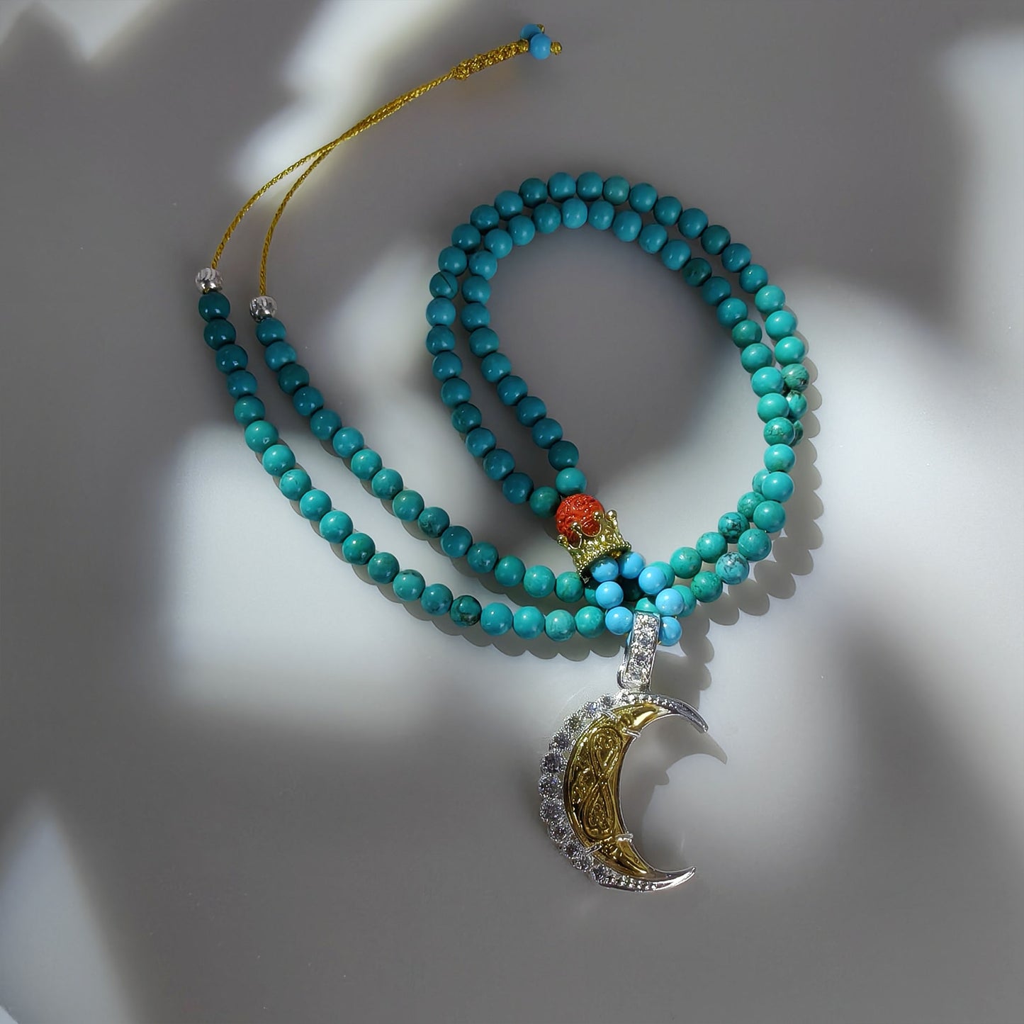 metaphysical amulet necklace – pure silver moon & crystal healing jewelry for women, symbol of gentle strength and positive energy empowerment