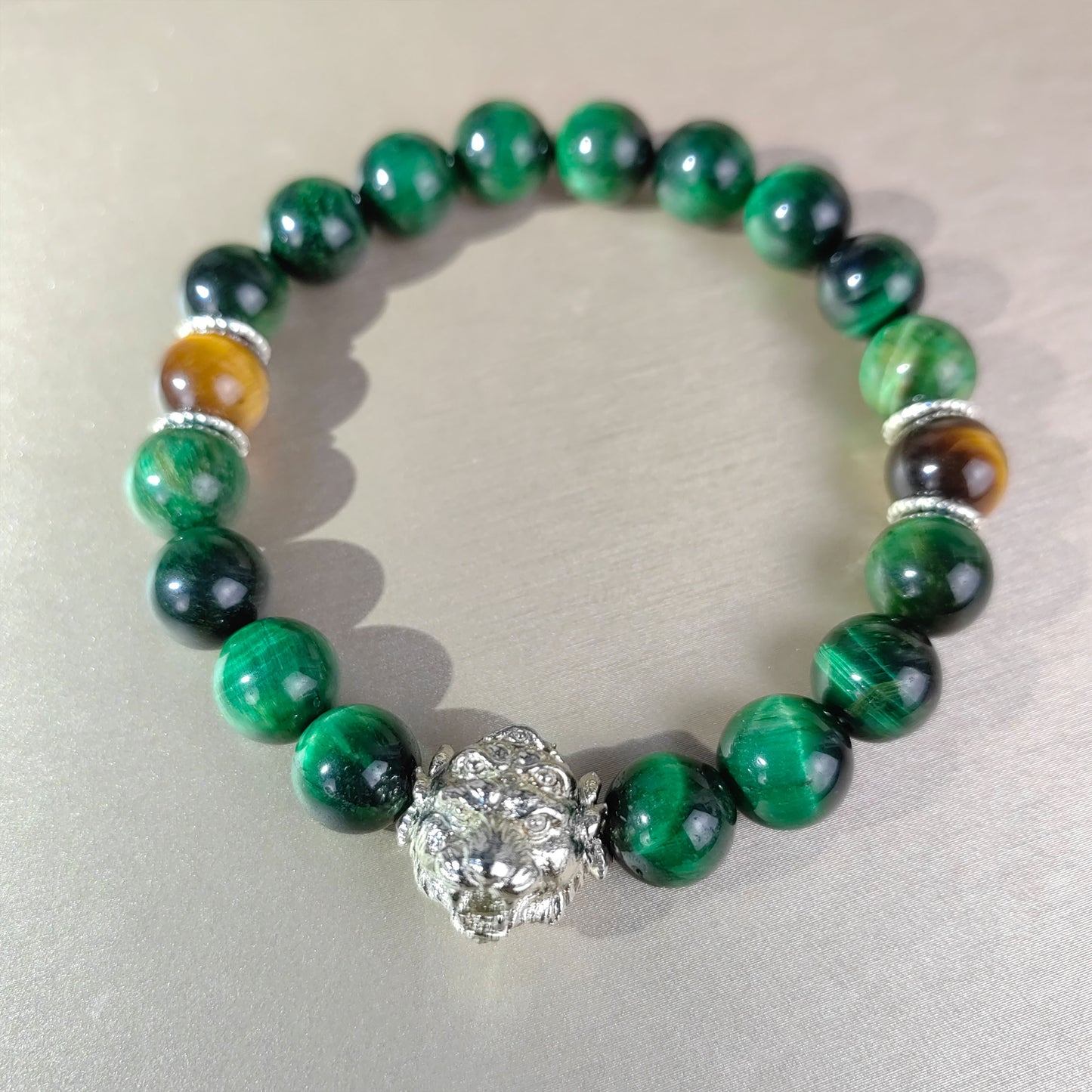 pulsera talismán de cinco ojos y cuatro orejas: joyería espiritual para la fuerza, la concentración y la energía positiva