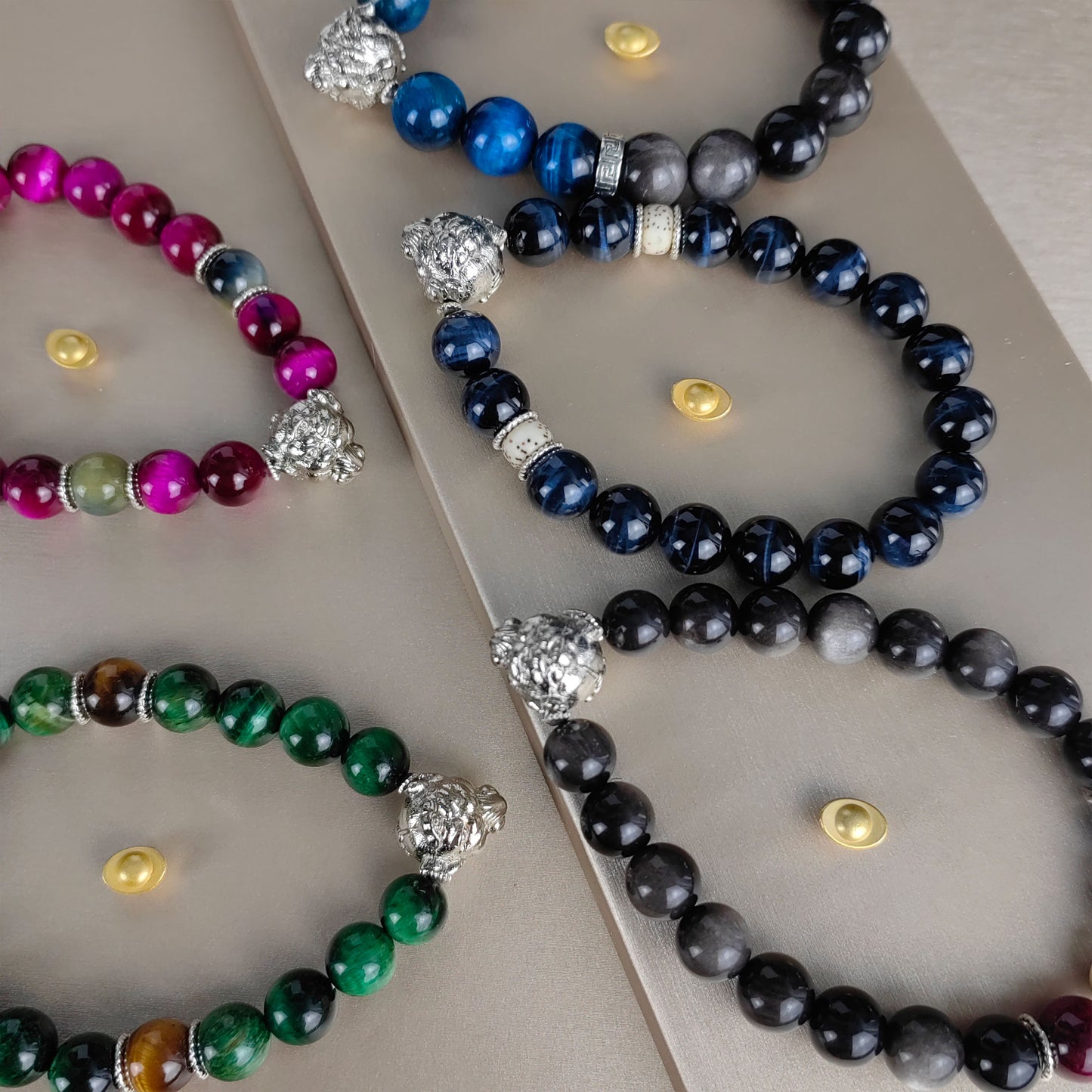 pulsera de poder bodhi con ojo de águila: amuleto de coraje y éxito para hombres y mujeres