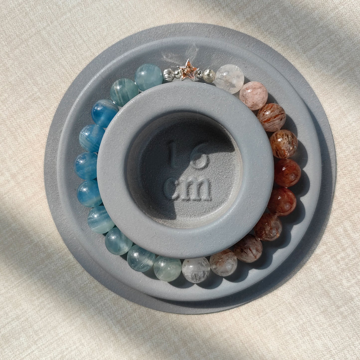 pulsera de tercer ojo estelar: joyería energética de cristal de calcita azul y oro negro super 7 para el equilibrio de los chakras, el despertar espiritual y los accesorios de meditación (estilo bohemio unisex)