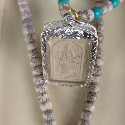 Lotus Blessing Pendant Necklace - Ancient Buddhist Symbol Jewelry for Harmony & Energy Cleansing  (Limited to 18 pieces)