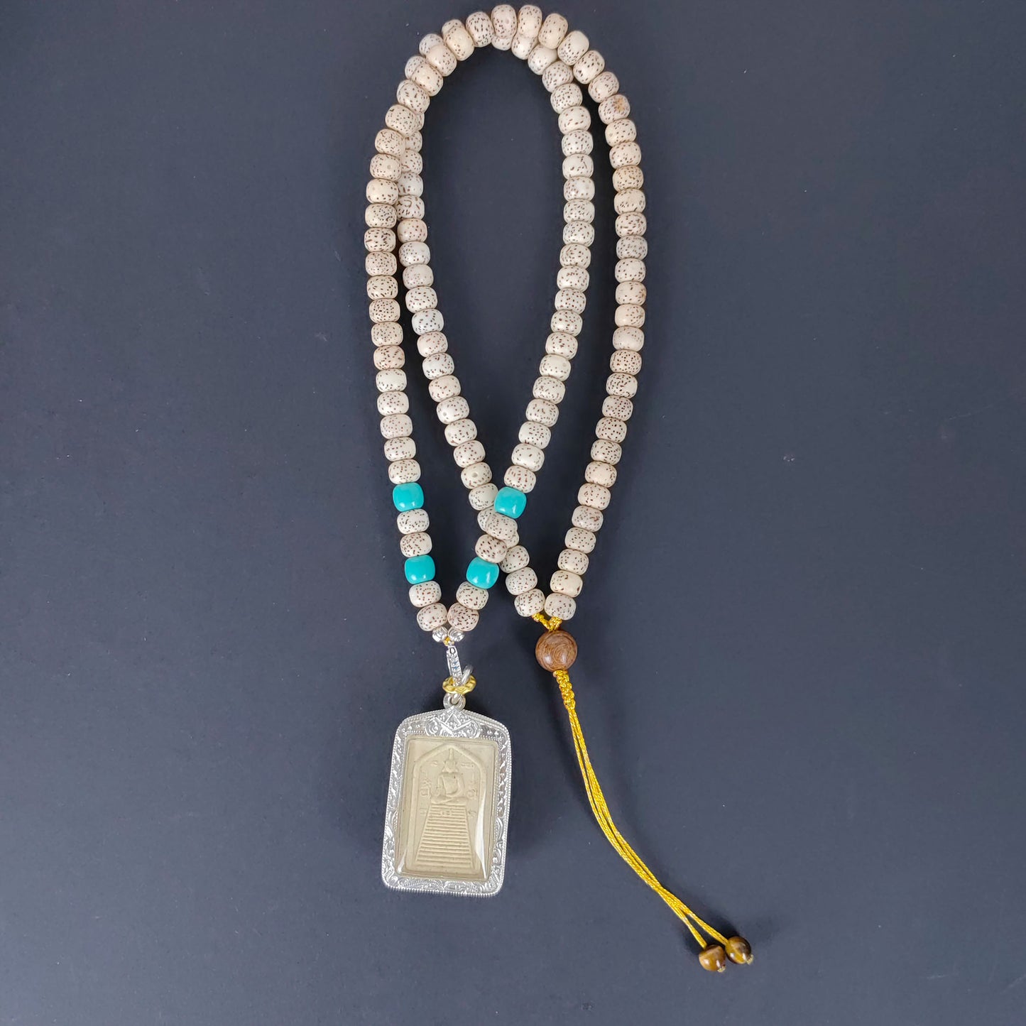 lotus blessing pendant necklace - ancient buddhist symbol jewelry for harmony & energy cleansing  (limited to 18 pieces)
