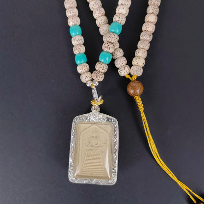 Lotus Blessing Pendant Necklace - Ancient Buddhist Symbol Jewelry for Harmony & Energy Cleansing  (Limited to 18 pieces)