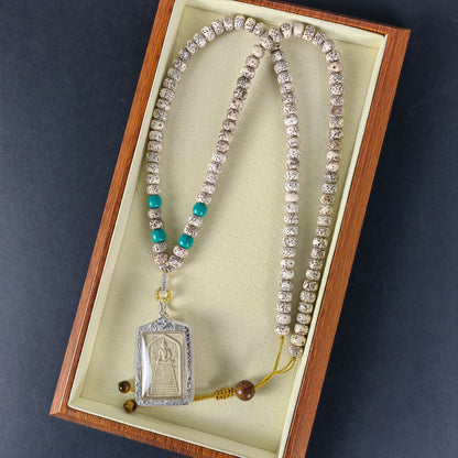 Lotus Blessing Pendant Necklace - Ancient Buddhist Symbol Jewelry for Harmony & Energy Cleansing  (Limited to 18 pieces)