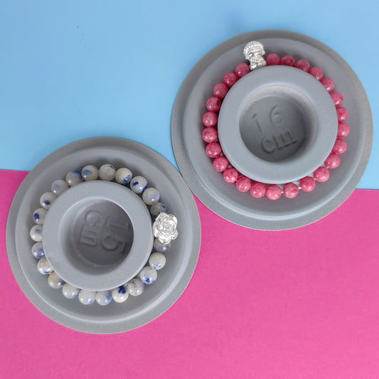 Pulsera con colgante de cristal curativo de cuarzo rosa: regalo de energía positiva y buena suerte