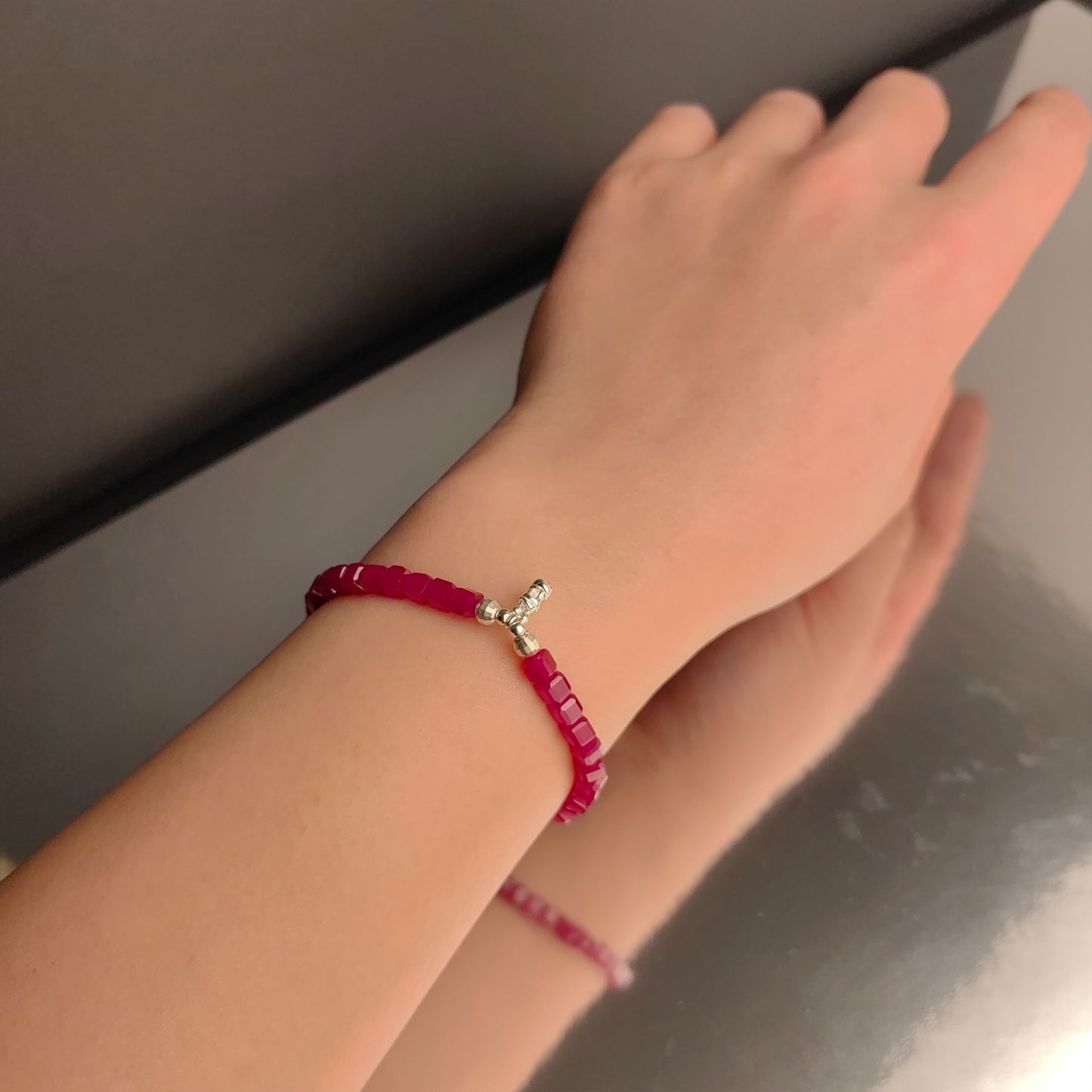 natural red jade healing bracelet  yantong amulet pendant for couples & marriage blessings