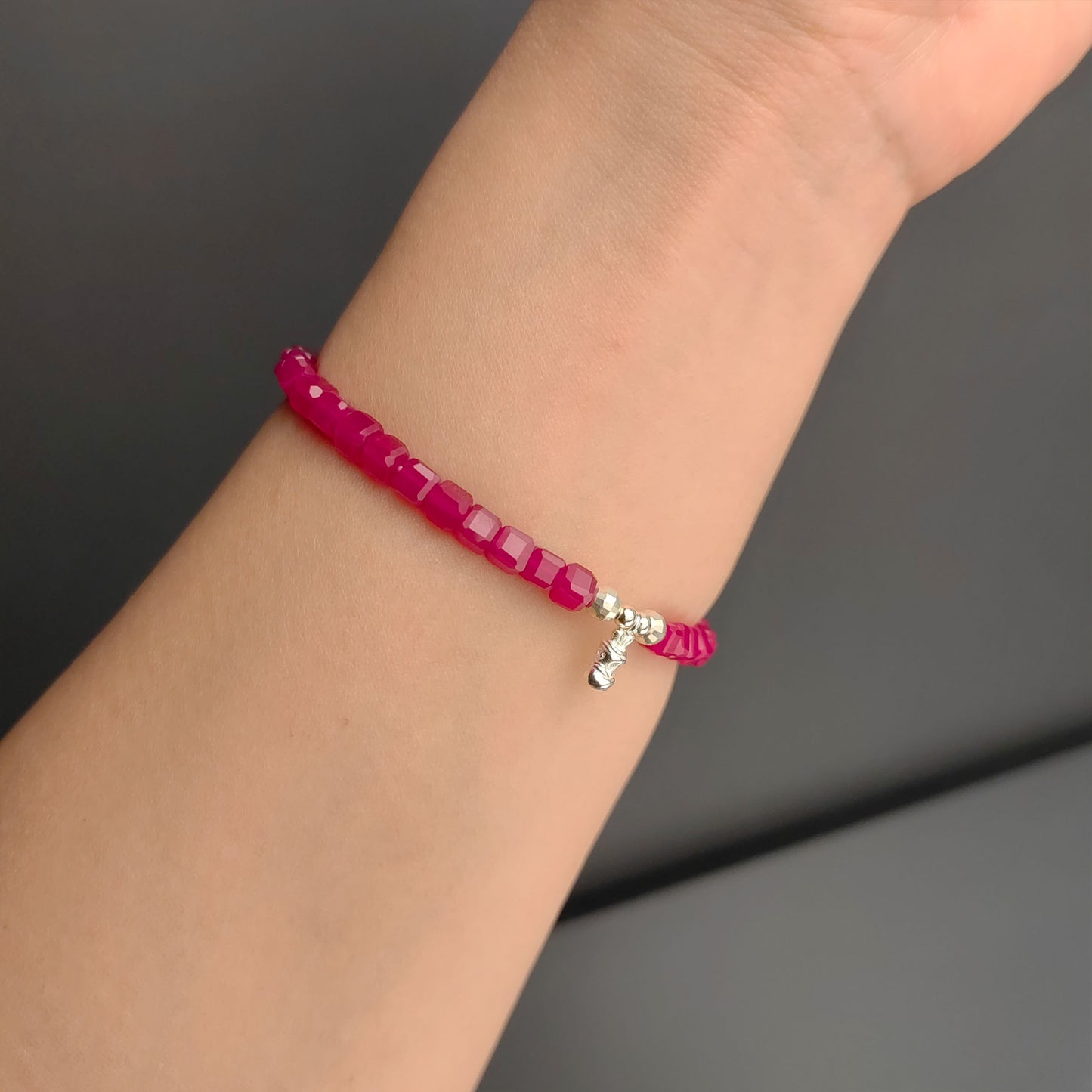 natural red jade healing bracelet  yantong amulet pendant for couples & marriage blessings