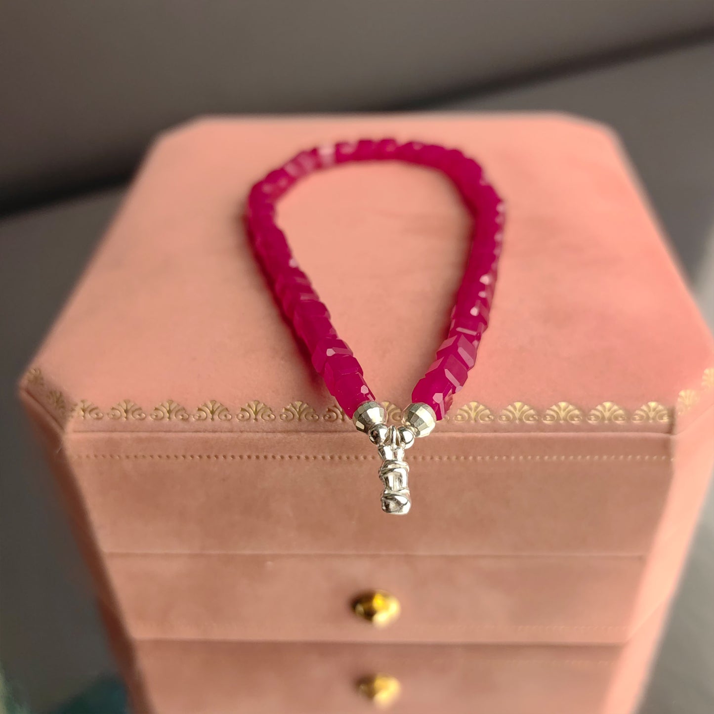 natural red jade healing bracelet  yantong amulet pendant for couples & marriage blessings